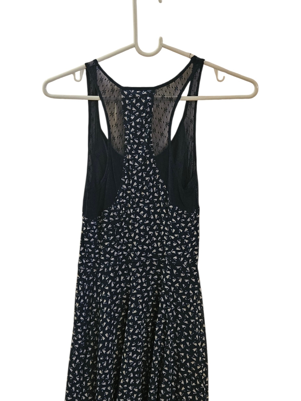 Abercrombie & Fitch Black Printed Racerback Asymmetrical Dress